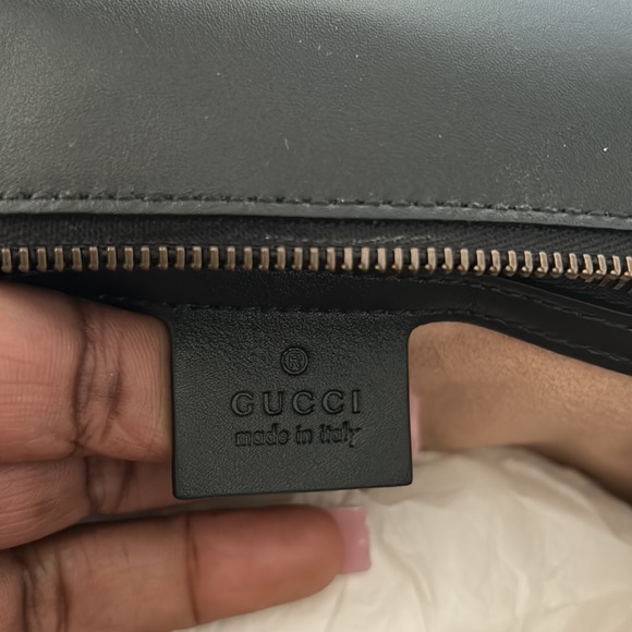 Gucci Backpack ; Size Small ; Black Leather ; Bamboo Handle New/Unused - Picture 5 of 8